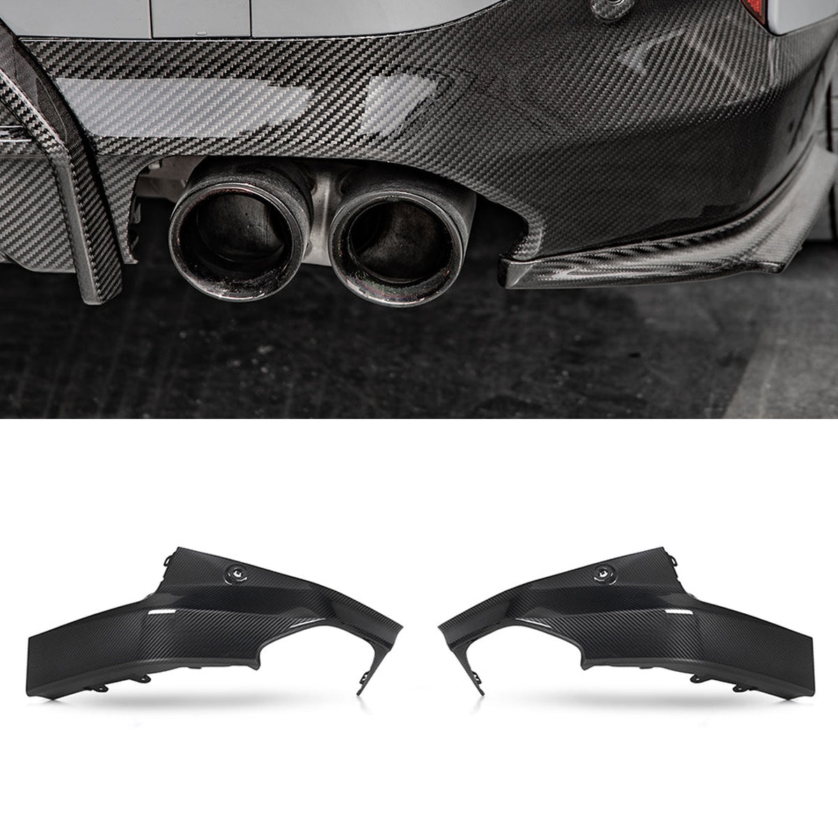 BMW 2 Series G42 Prepreg Carbon Fibre Side Diffuser - OEM+ fitment M Sport upgrade