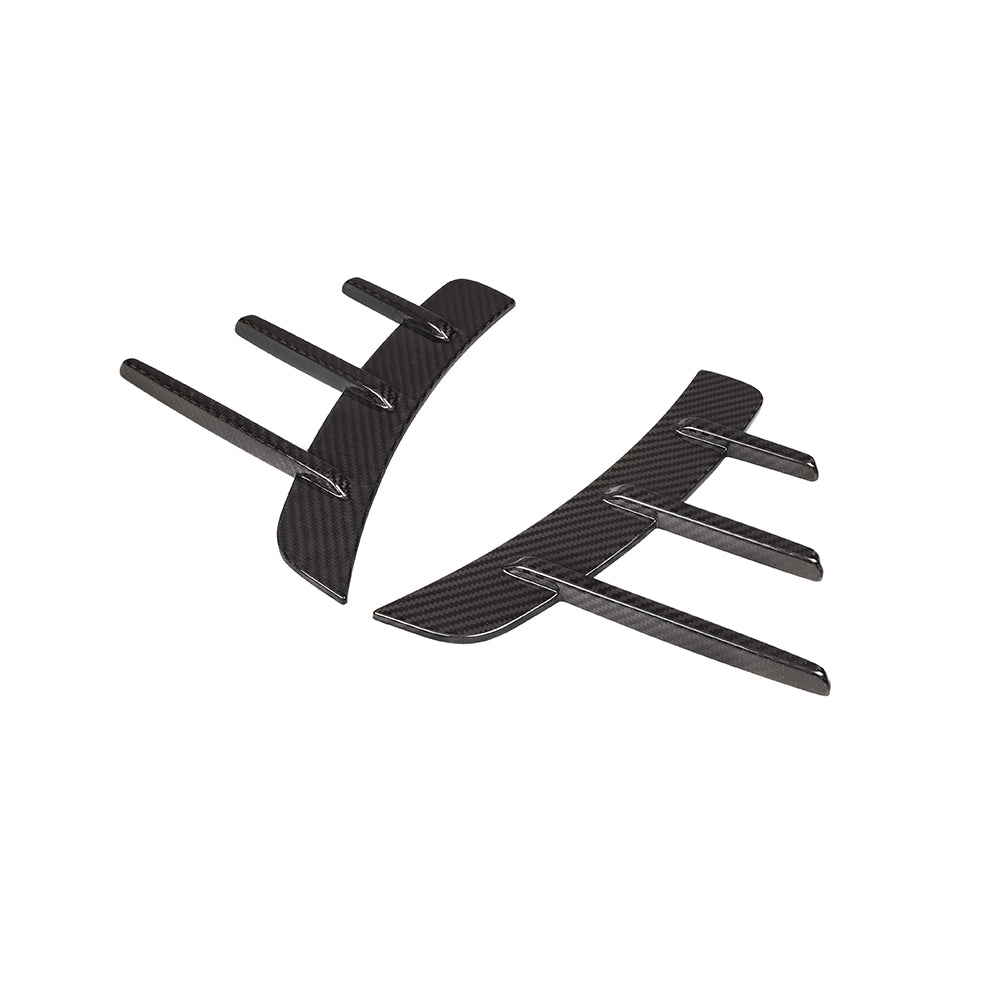 BMW 4 Series G22 Prepreg Carbon Fibre Front Arch Trims - triple louver design