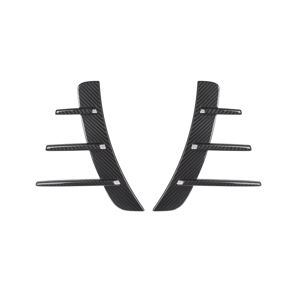 BMW 4 Series G22 Prepreg Carbon Fibre Front Arch Trims - triple louver design