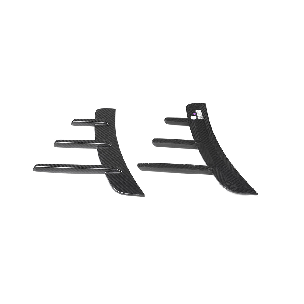 BMW 4 Series G22 Prepreg Carbon Fibre Front Arch Trims - triple louver design