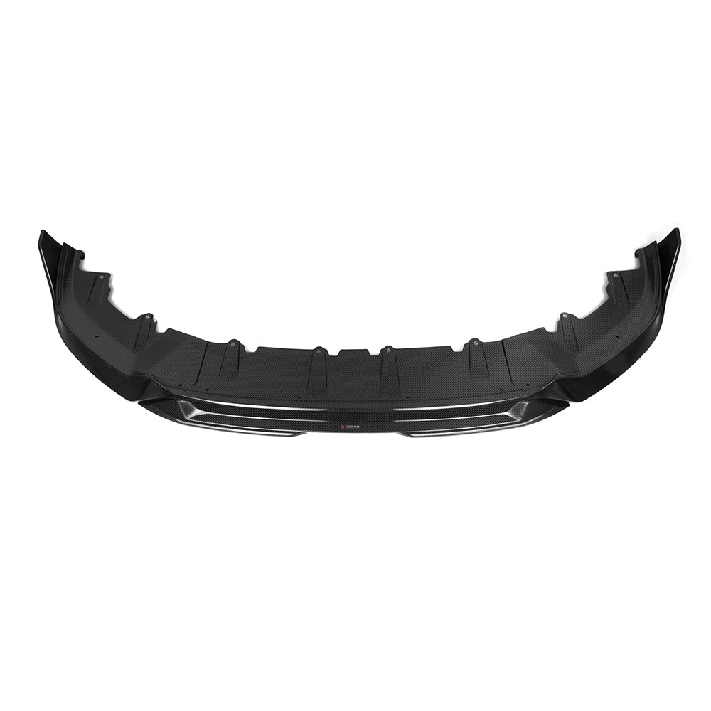 BMW 5 Series G60 Prepreg Carbon Fibre Front Lip - aggressive aerodynamic styling upgrade