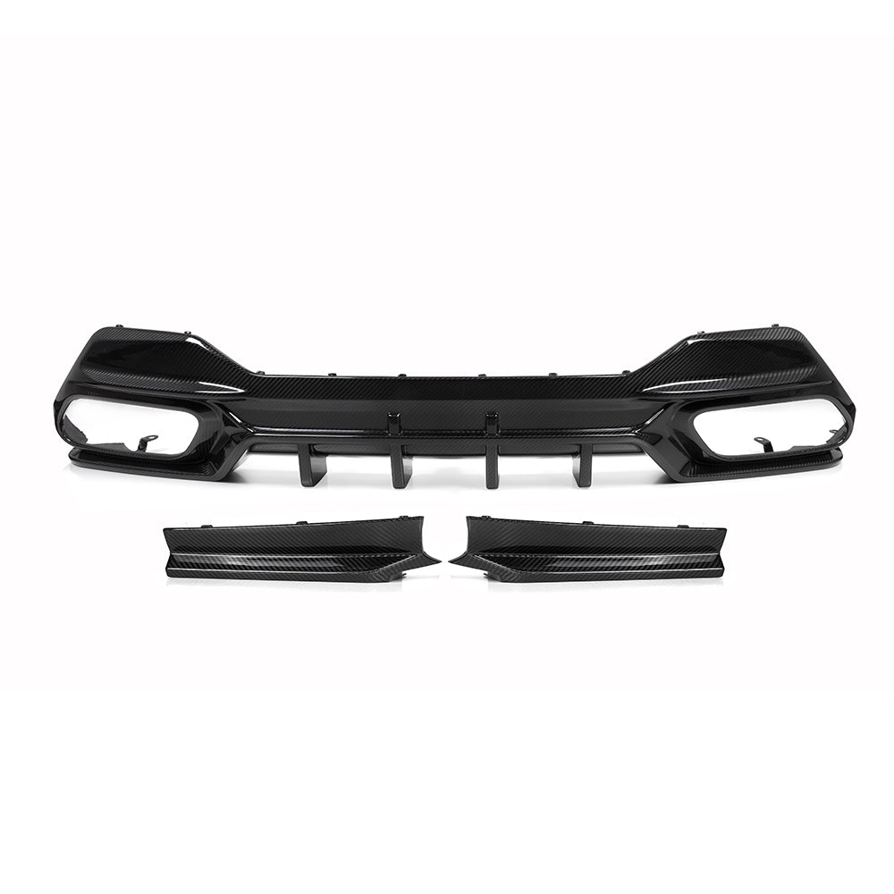BMW 8 Series G14 Prepreg Carbon Fibre Rear Diffuser - aggressive OEM-fit upgrade