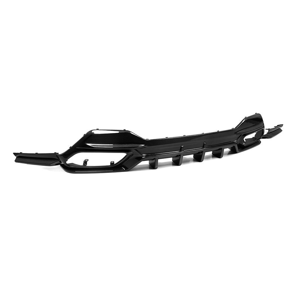 BMW 8 Series G14 Prepreg Carbon Fibre Rear Diffuser - aggressive OEM-fit upgrade