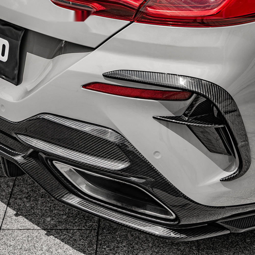 BMW 8 Series G16 Prepreg Carbon Fibre Rear Diffuser - aggressive OEM-fit upgrade