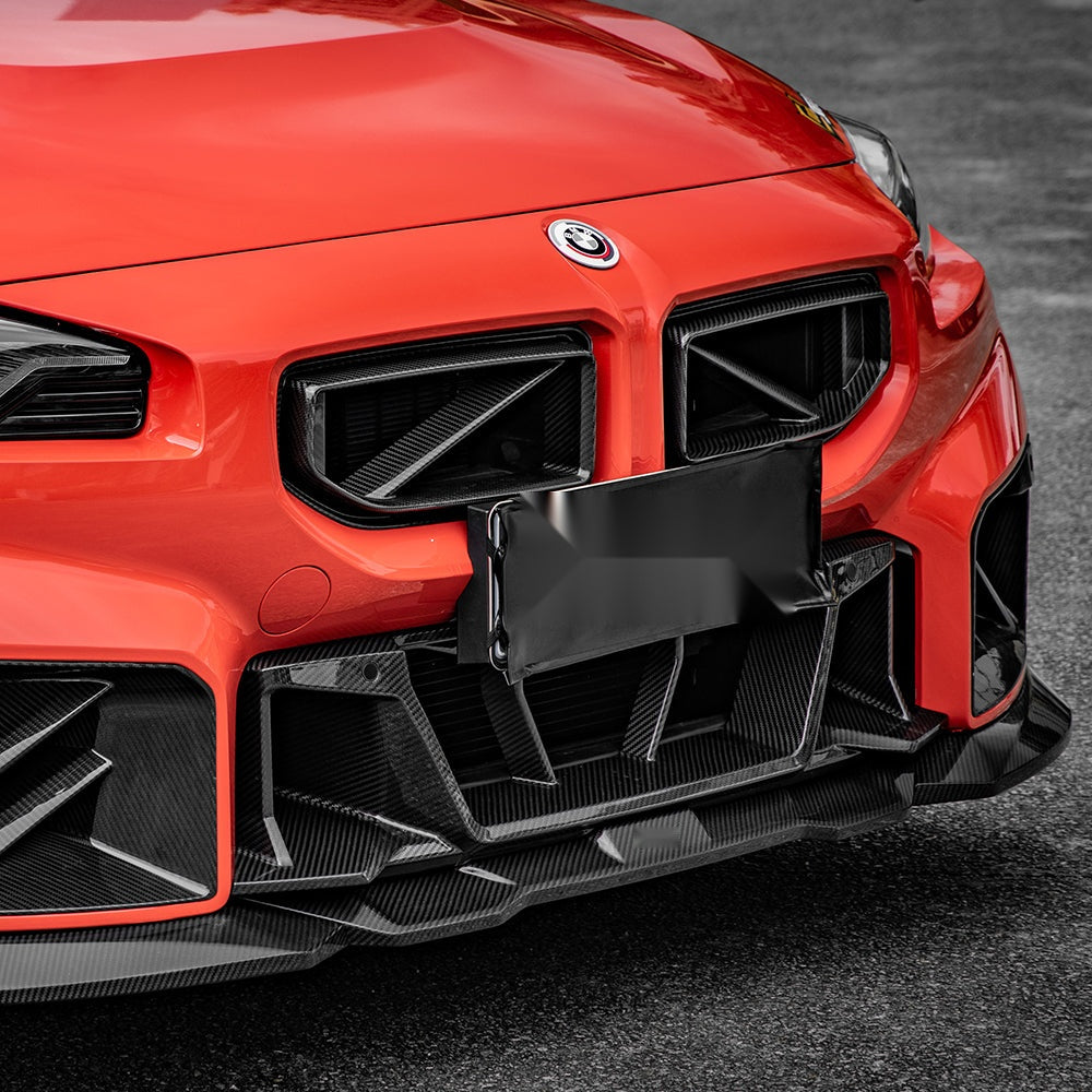 BMW M2 G87 Prepreg Carbon Fibre Lower Grille - aggressive front end upgrade with OEM fitment