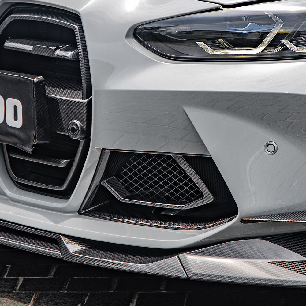 BMW M3 G80 Prepreg Carbon Fibre Air Inlets - OEM fitment front bumper upgrade