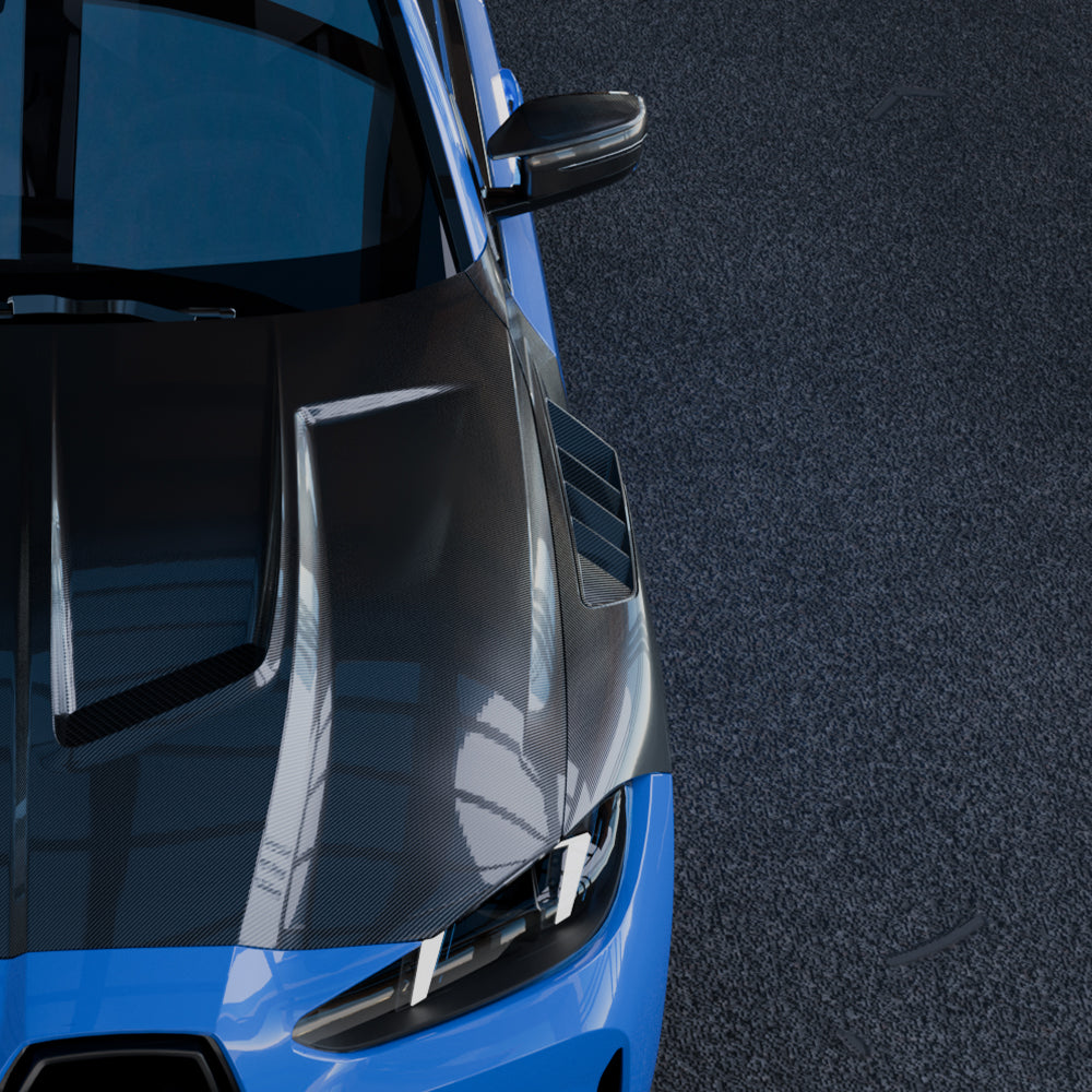 BMW M3 G80 Prepreg Carbon Fibre Side Fenders with shark fin air vents - lightweight track upgrade