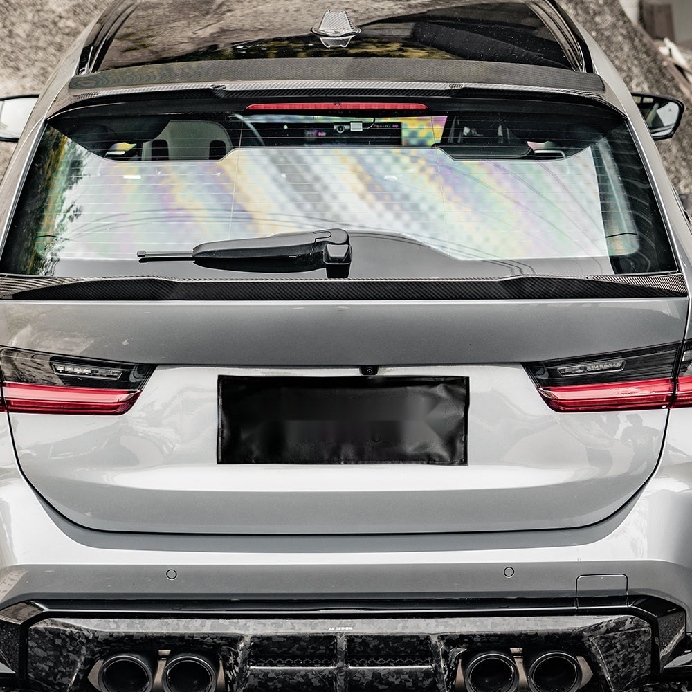 BMW M3 G81 Prepreg Carbon Fibre Rear Spoiler - gloss finish touring upgrade