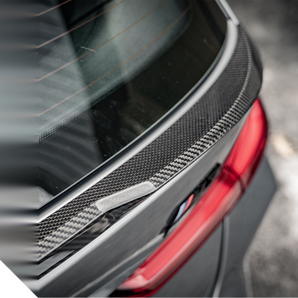 BMW M3 G81 Prepreg Carbon Fibre Rear Spoiler - gloss finish touring upgrade