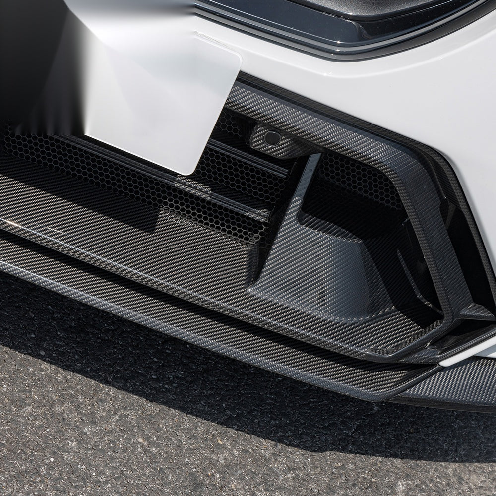 BMW M5 G90 Prepreg Carbon Fibre Front Lower Grille - aggressive OEM-style upgrade