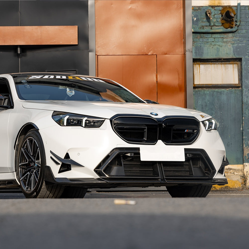 BMW M5 G90 Prepreg Carbon Fibre Front Lower Grille - aggressive OEM-style upgrade