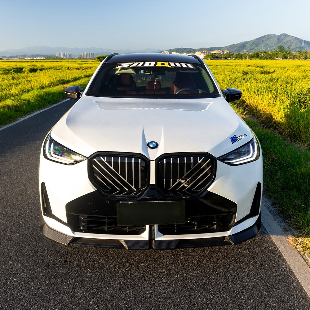 BMW X3 G45 Carbon Fibre Front Lip - prepreg dry carbon aerodynamic splitter upgrade