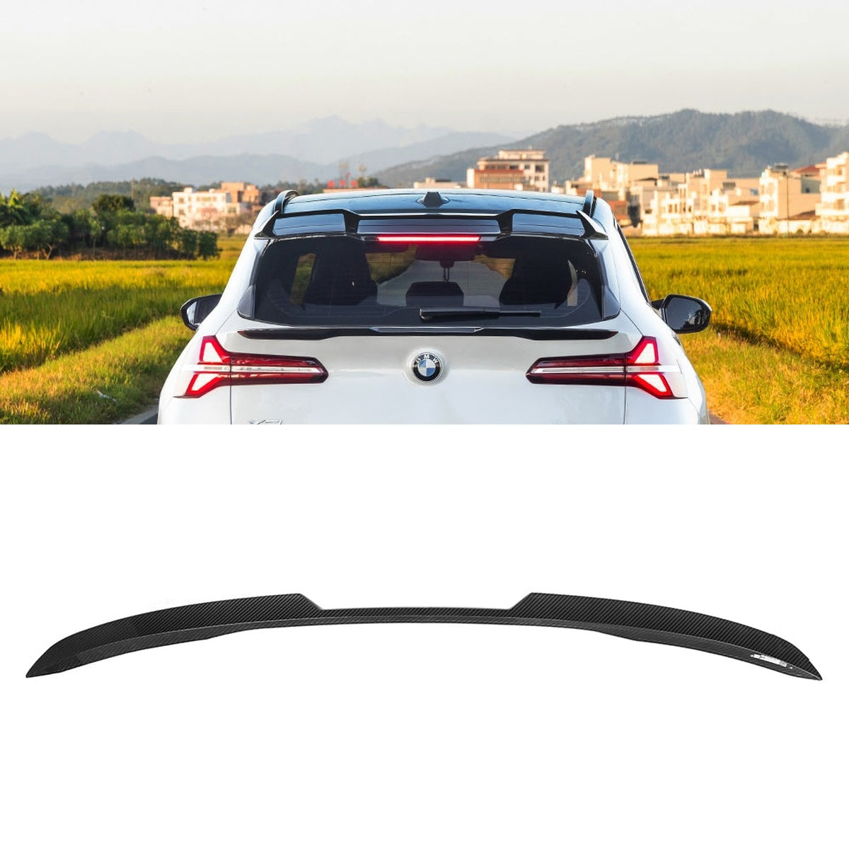 BMW X3 G45 Carbon Fibre Rear Spoiler - prepreg dry carbon OEM fitment upgrade