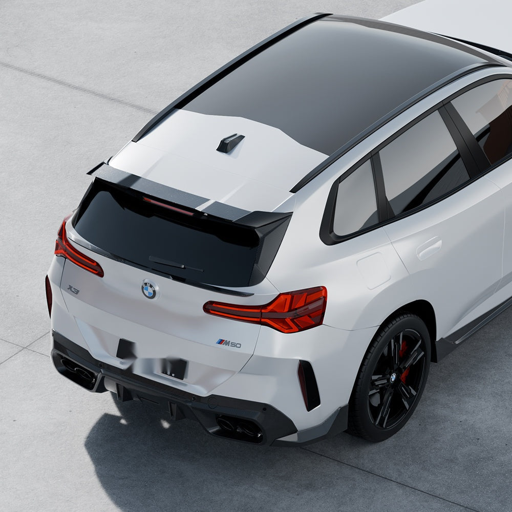 BMW X3 G45 Carbon Fibre Top Spoiler - prepreg dry carbon roof spoiler upgrade