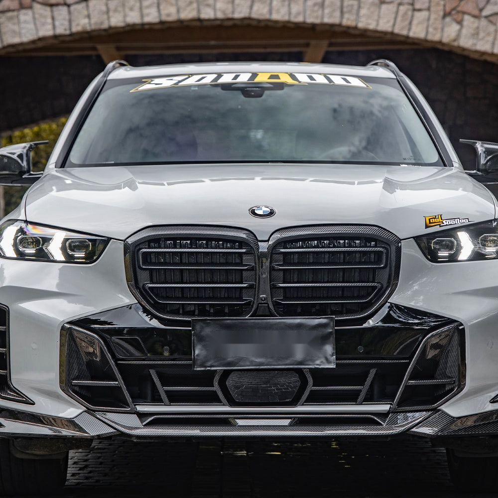 BMW X5 G05 LCI Carbon Fibre Front Lower Grille - prepreg gloss finish OEM fitment