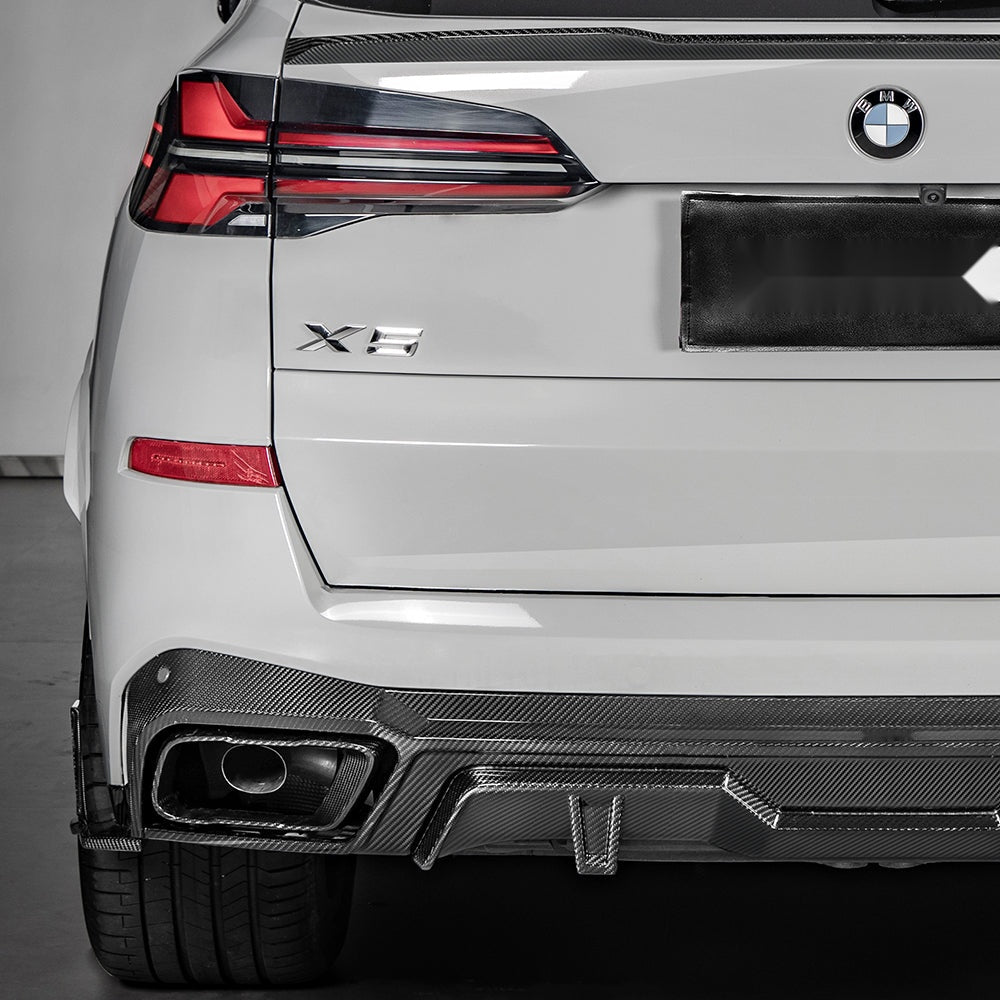 BMW X5 G05 Prepreg Carbon Fibre Rear Diffuser - gloss OEM fitment upgrade
