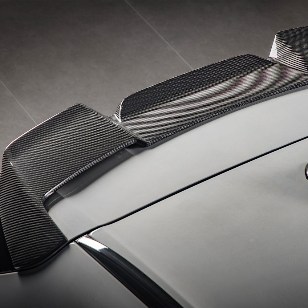 BMW X5 G05 Prepreg Carbon Fibre Top Spoiler - dual-vent design gloss finish roofline upgrade