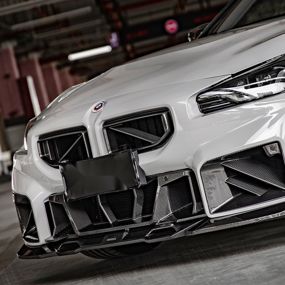 BMW M2 G87 Prepreg Carbon Fibre Front Grille - aggressive track-inspired upgrade