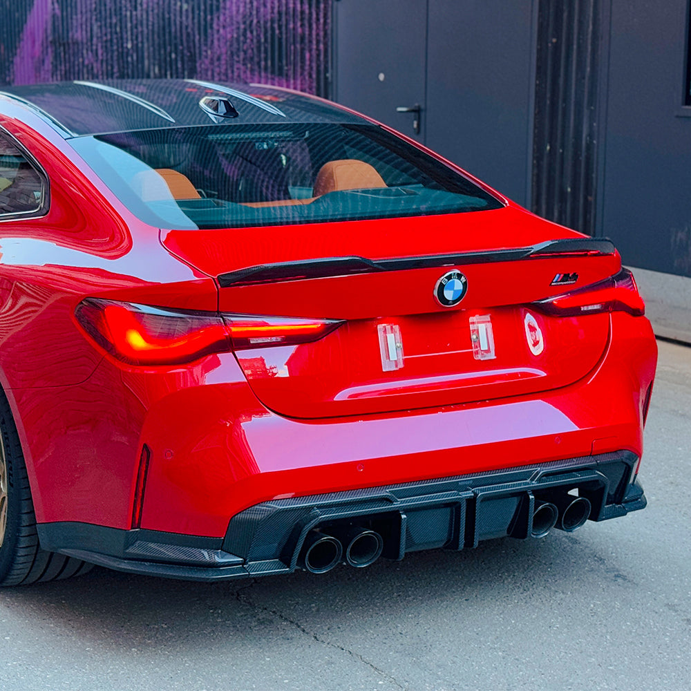 BMW M4 G82 Prepreg Carbon Fibre Rear Diffuser - aggressive OEM-fit aero upgrade