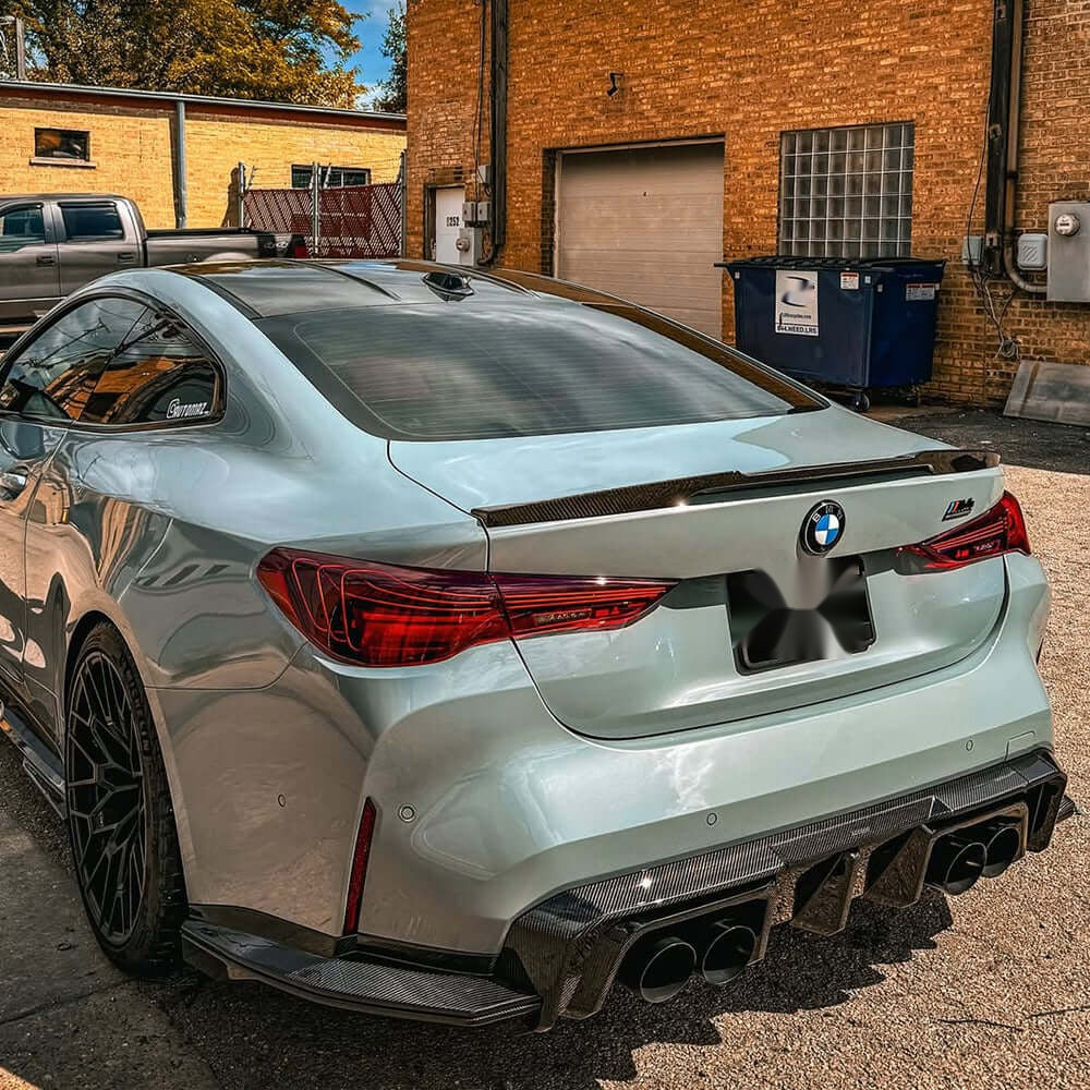 BMW M4 G82 G83 Prepreg Carbon Fibre Rear Diffuser - aggressive aerodynamic track upgrade