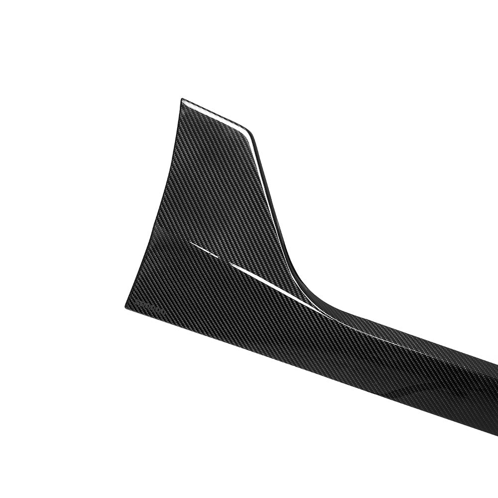 BMW M5 G90 Carbon Fibre Side Skirts with dual winglets - prepreg dry carbon upgrade