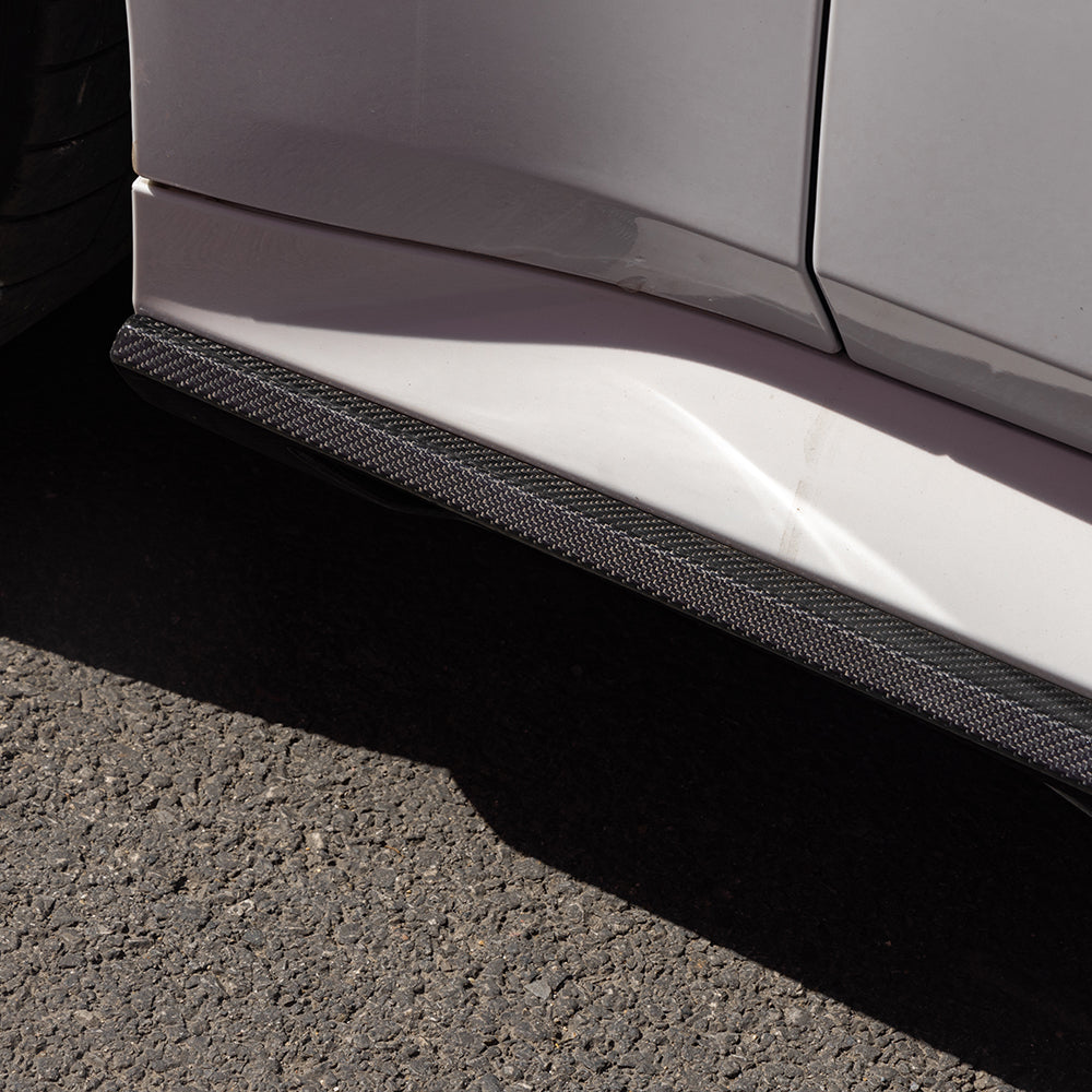 BMW M5 G90 Carbon Fibre Side Skirts with dual winglets - prepreg dry carbon upgrade