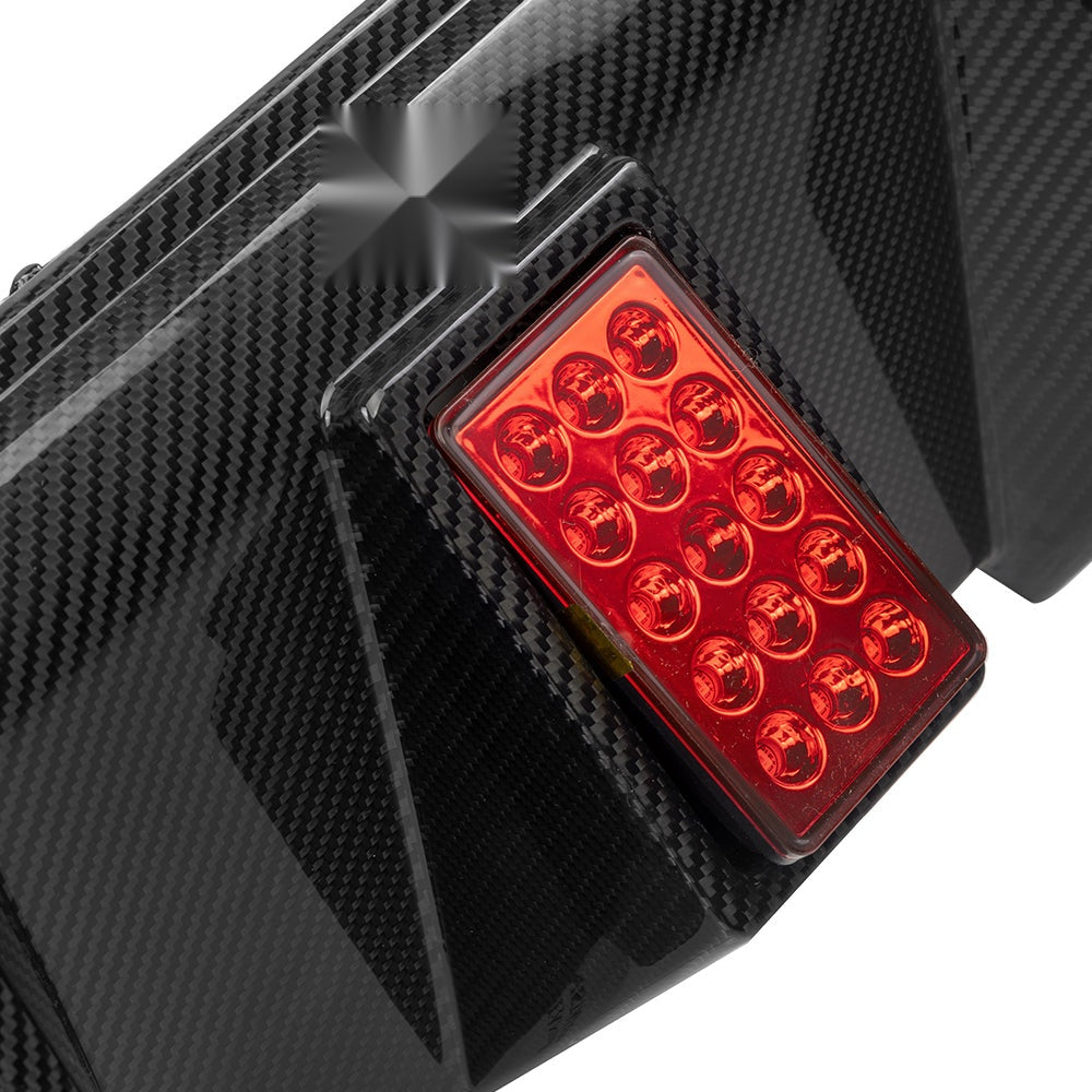 BMW M2 G87 Prepreg Carbon Fibre Rear Diffuser V3 - OEM fitment with integrated brake light