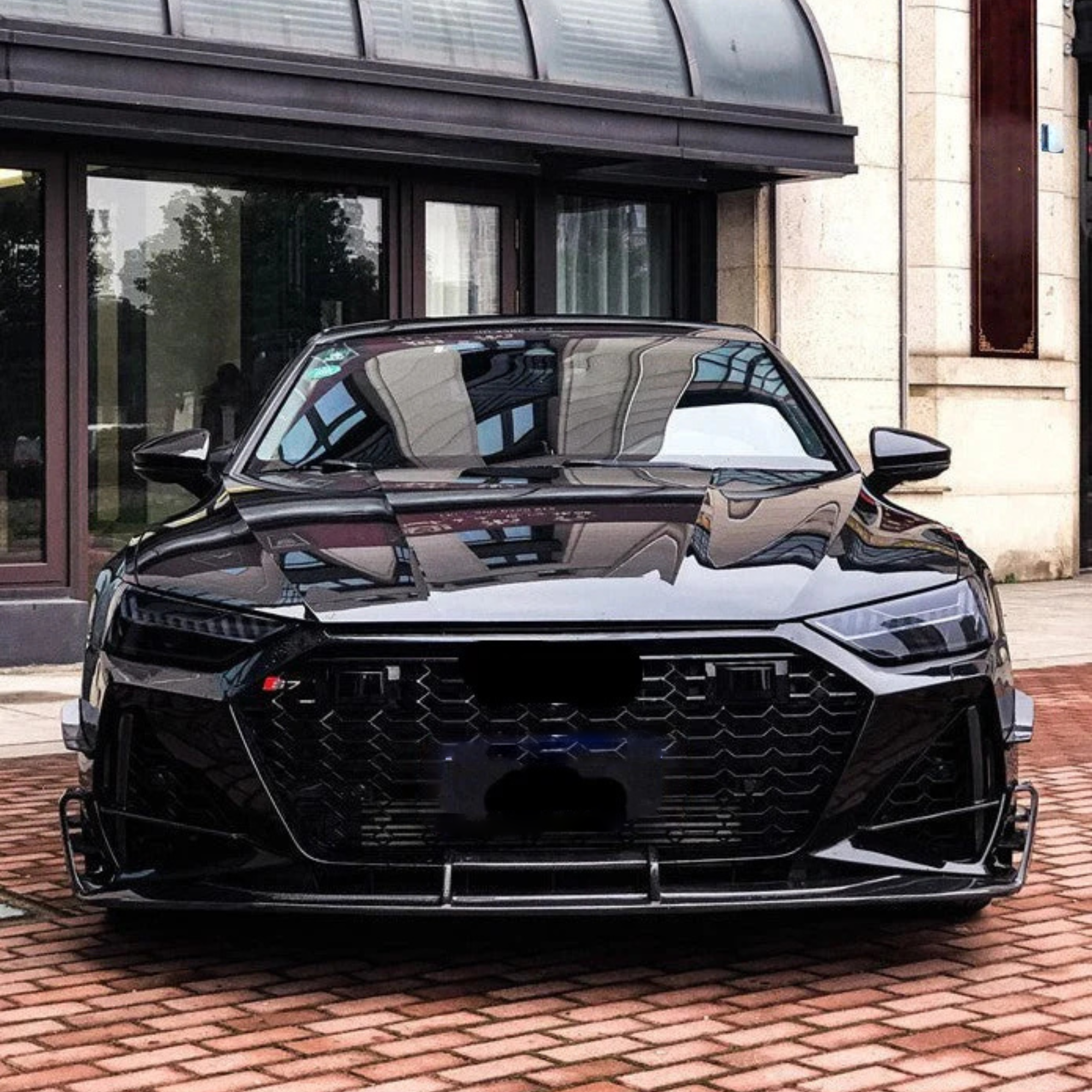Audi RS6/RS7 C8 Carbon Fiber Front Splitter Lip V3 image 3