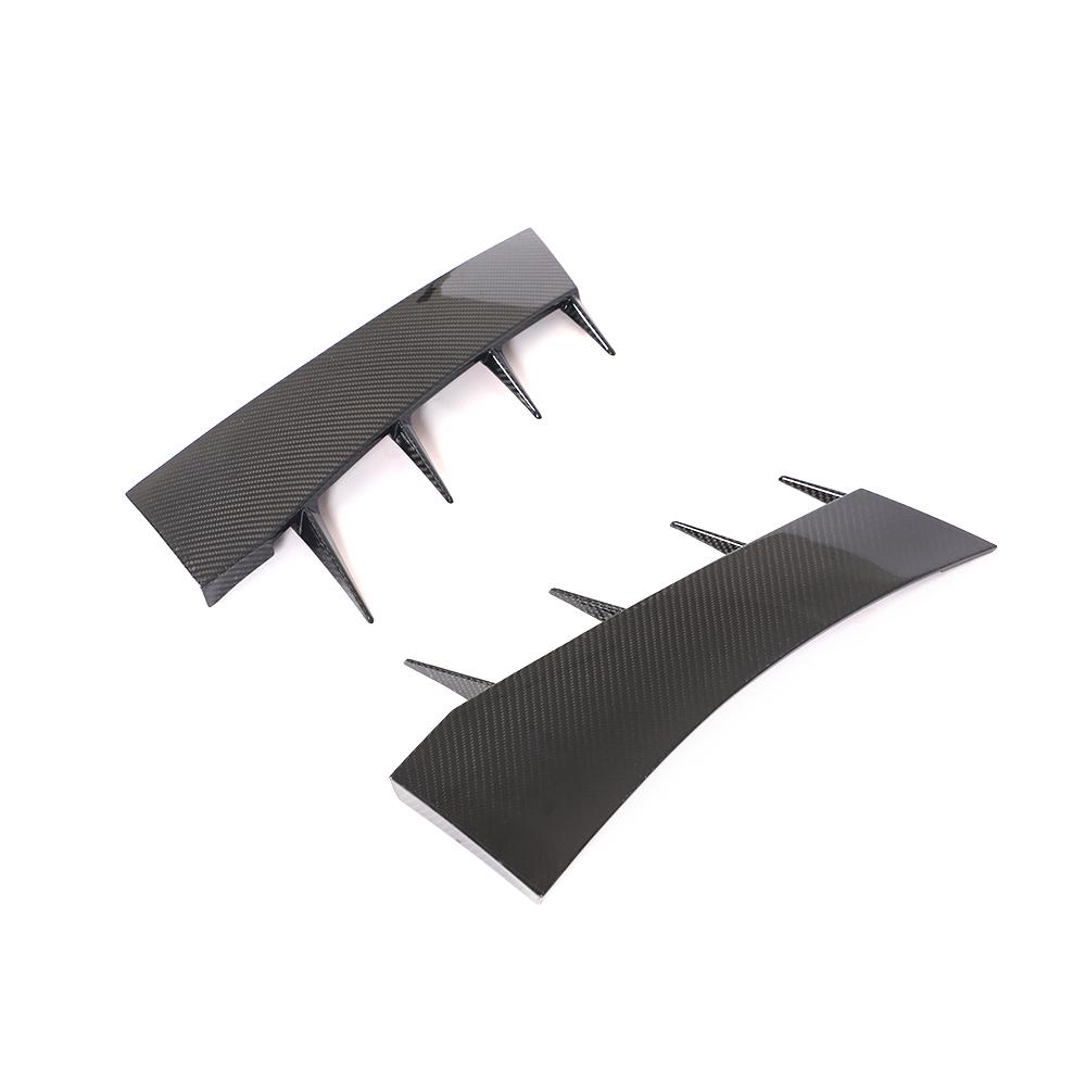 Audi R8 4S Carbon Fiber Front Bumper Blades Canards image 0