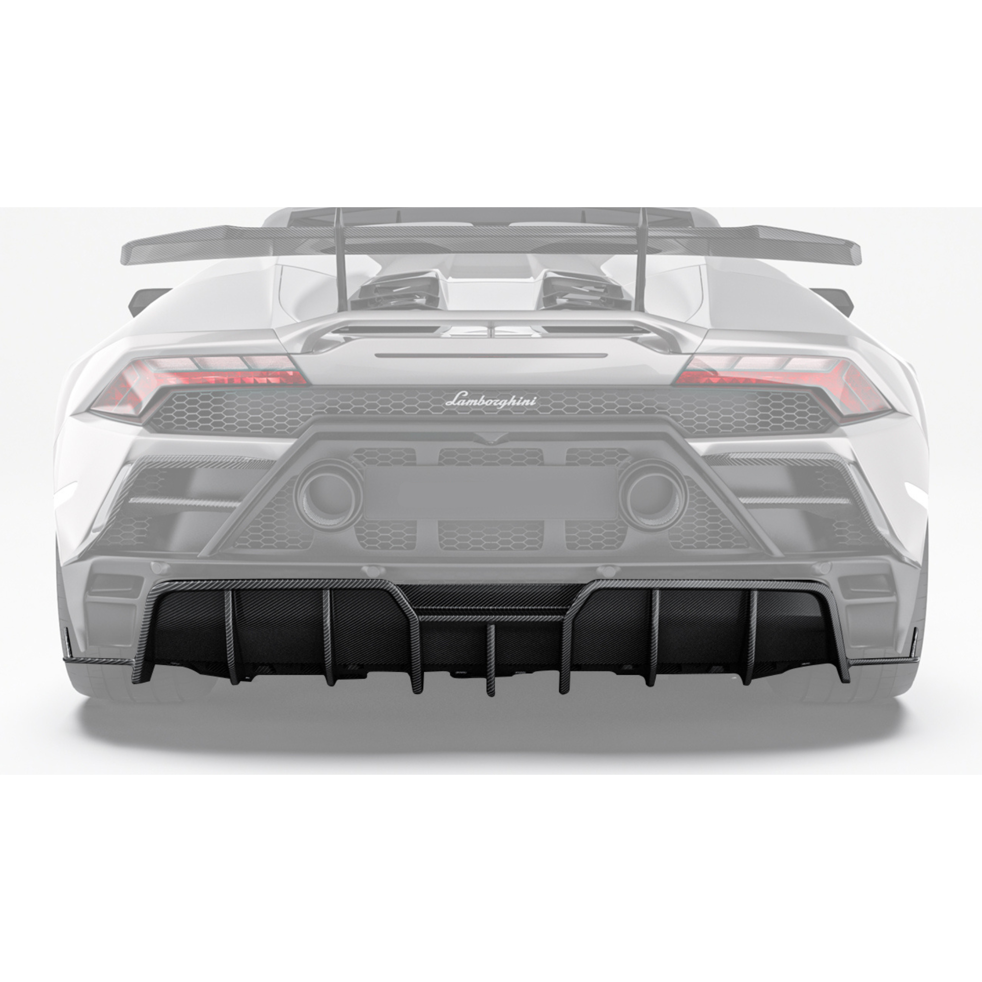 Lamborghini Huracan Evo Carbon Fiber Rear Diffuser image 1