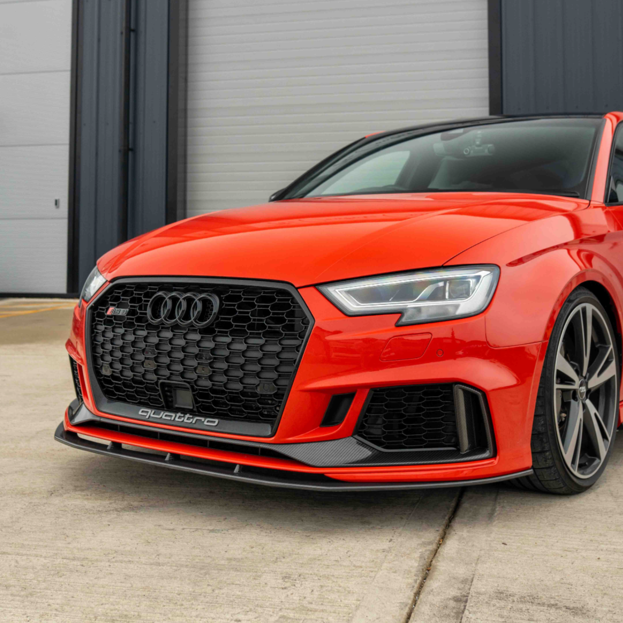 Audi RS3 8V.5 Carbon Fiber Front Bumper Splitter Lip V2 image 1