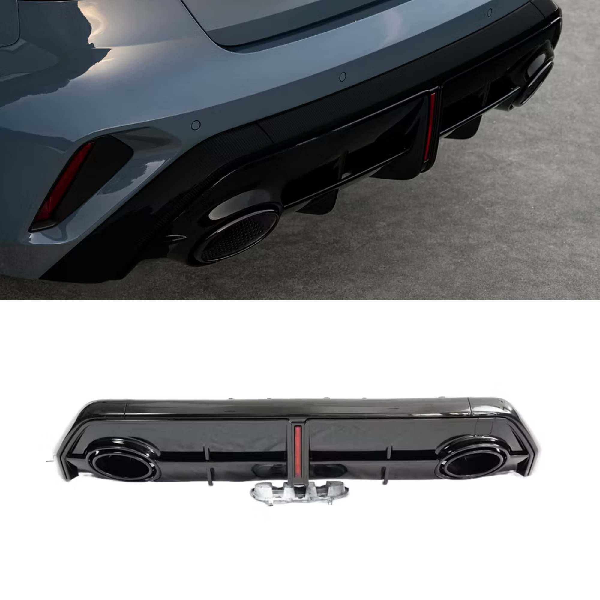Audi A3 8Y 2025+Rear Diffuser Replacement RS3 Style image 0