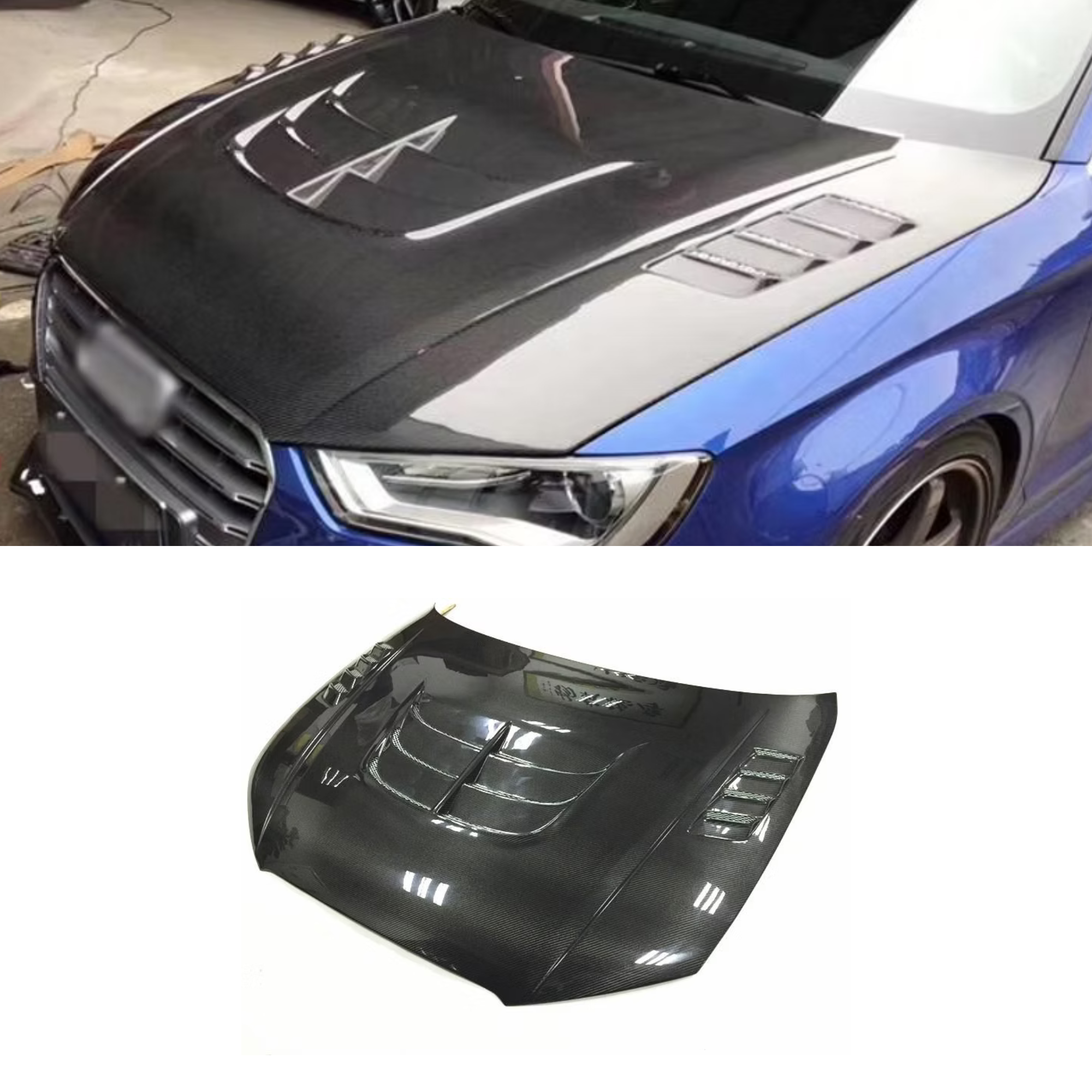 Audi A3/S3 8V Carbon Fiber Hood Bonnet image 0
