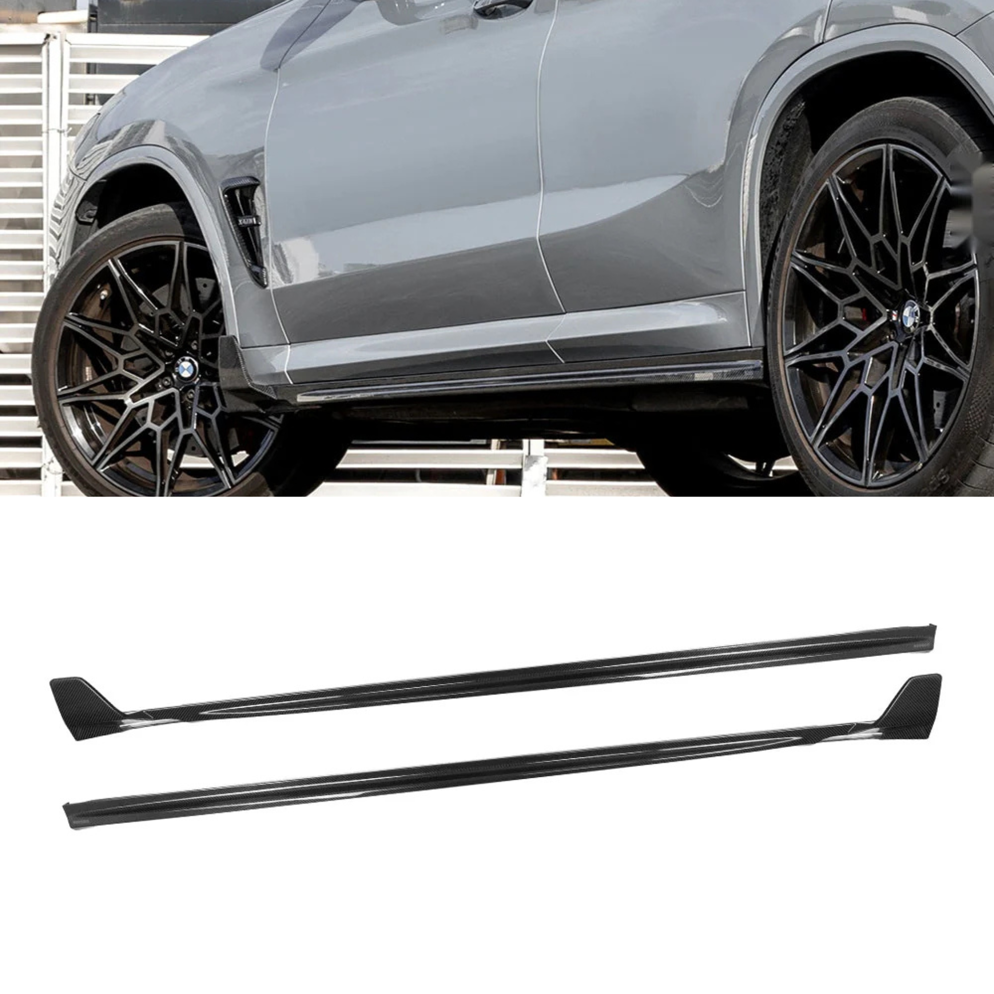BMW X3M F97 X4M F98 Minigonne Laterali in Fibra di Carbonio