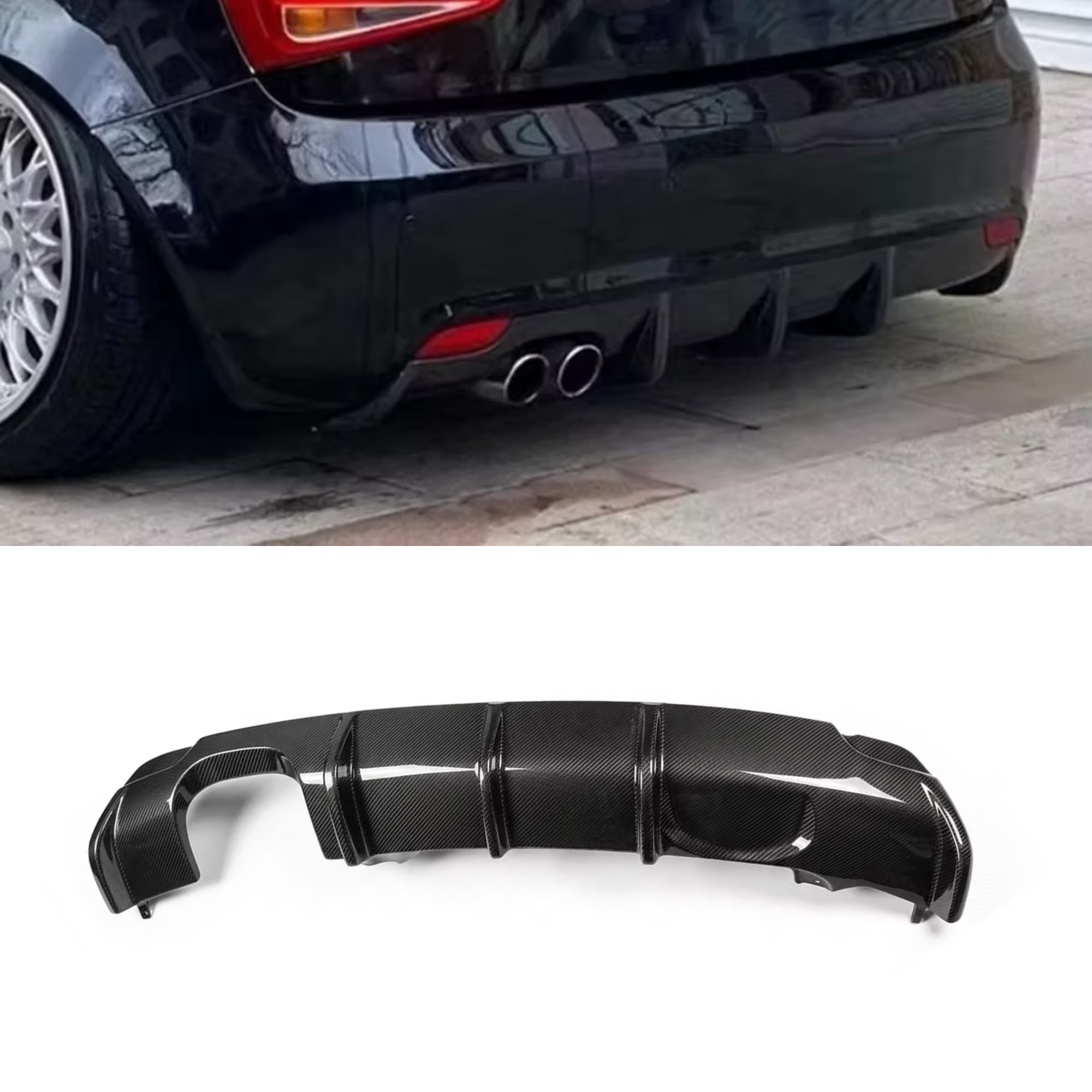 Audi A1 8X Carbon Fibre Rear Diffuser image 0