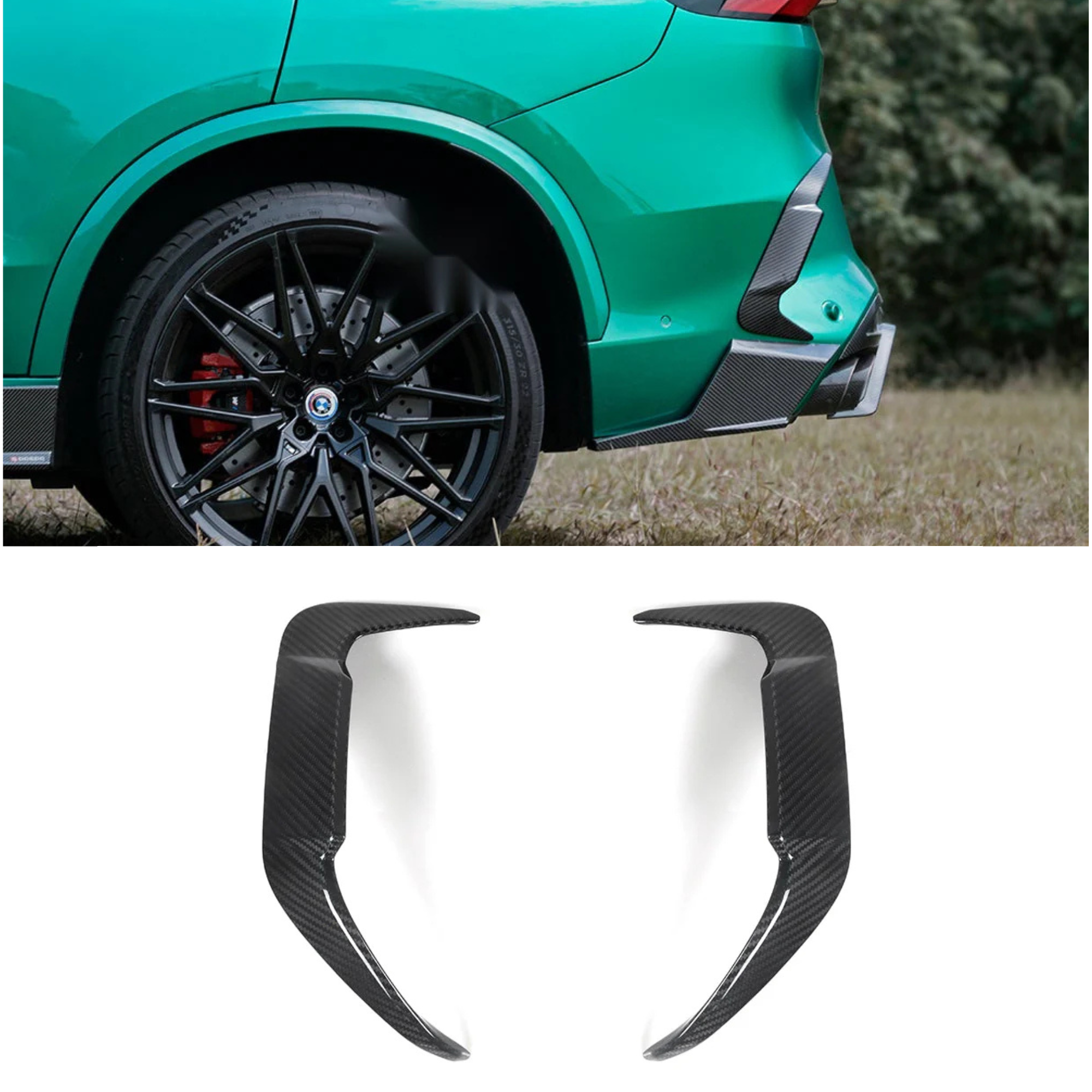 BMW X5M F95 Facelift Prepreg Carbon Fibre Heck-Stossfänger-Einsatz