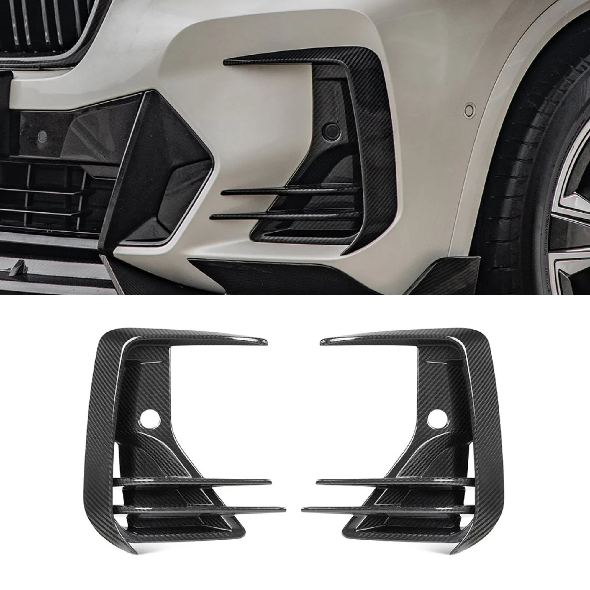 BMW X3 G01 LCI Finiture Prese d'Aria Anteriori in Fibra di Carbonio