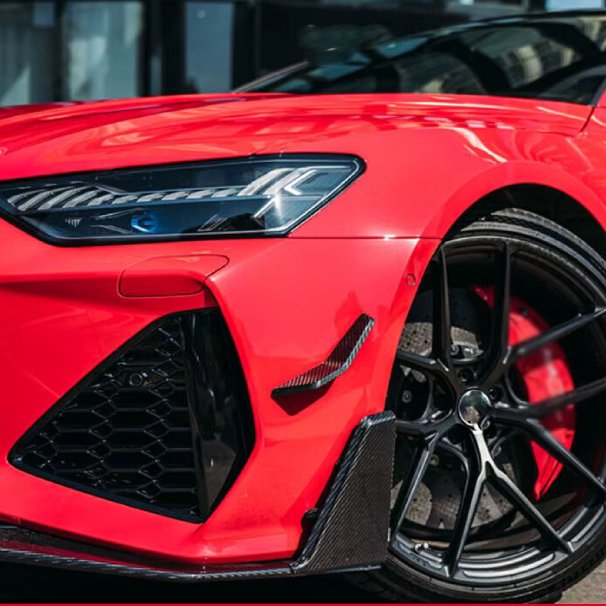 Audi RS6/RS7 C8 Carbon Fiber Front Canards image 1