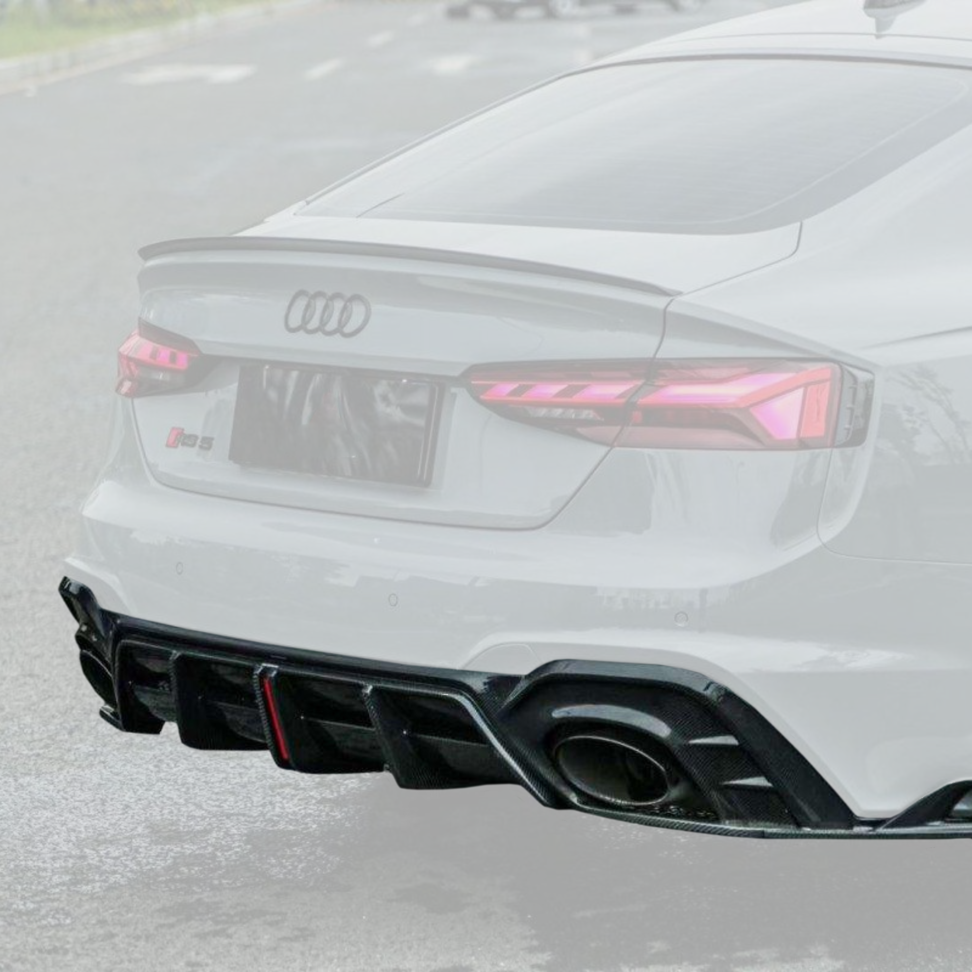 Audi RS5 B9.5 Carbon Fibre Rear Diffuser image 0