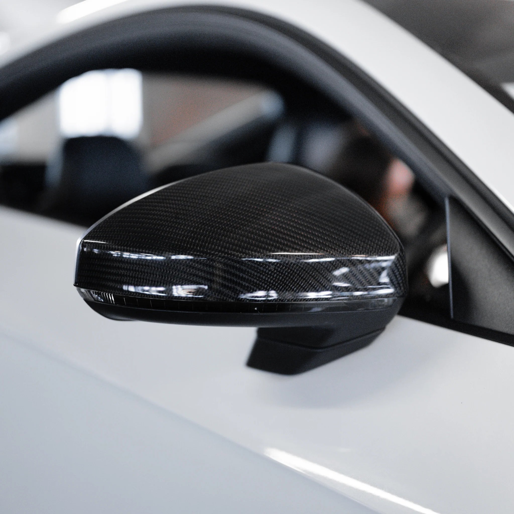 Audi TT/TTS/TTRS 8S (MK3) Carbon Fiber Rear View Side Mirror Covers/Replacement image 1