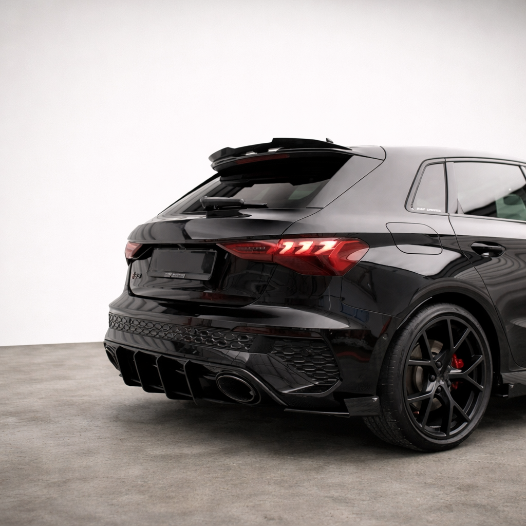 Audi A3/S3/RS3 8Y Carbon Fiber Rear Spoiler Wing V2 image 1