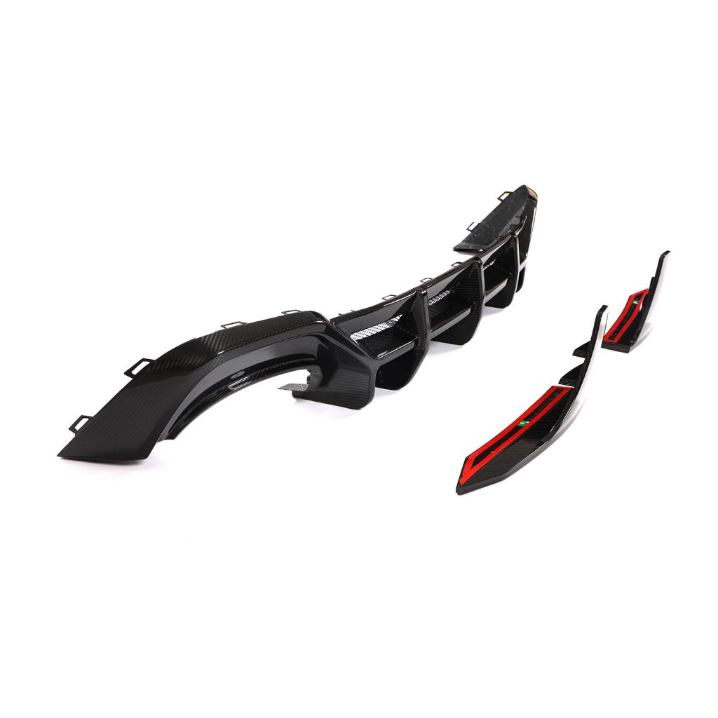 Audi RS6/RS7 C8 Carbon Fiber Rear Bumper Diffuser Lip V2 image 12