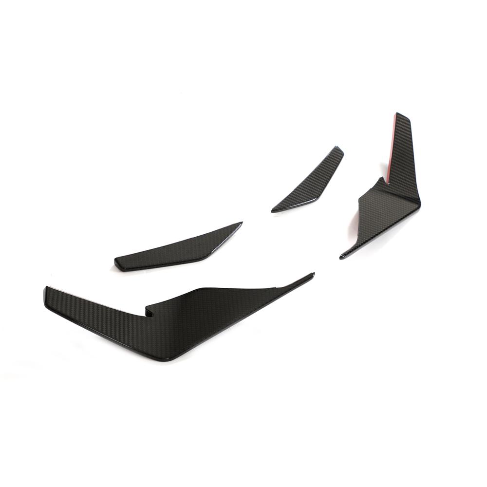 Audi R8 4S FL Carbon Fiber Front Bumper Canards V2 image 0