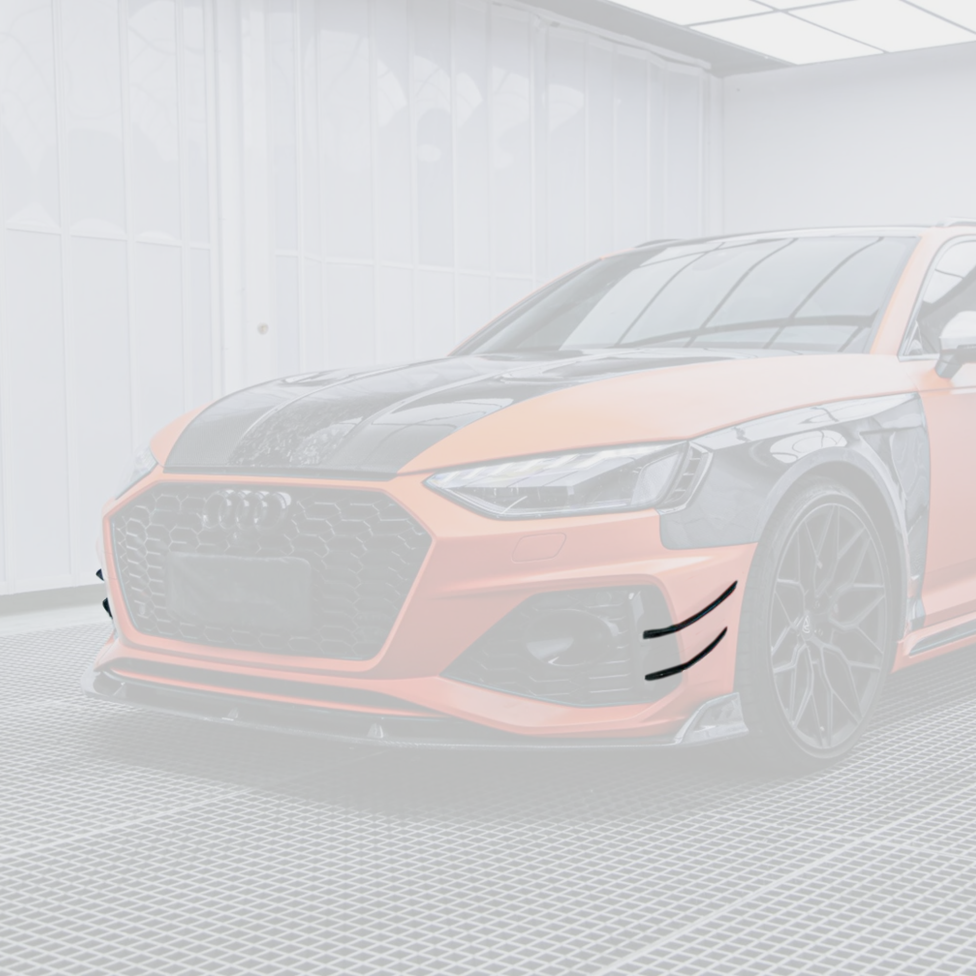 Audi RS4 B9.5 Carbon Fibre Front Canards image 0