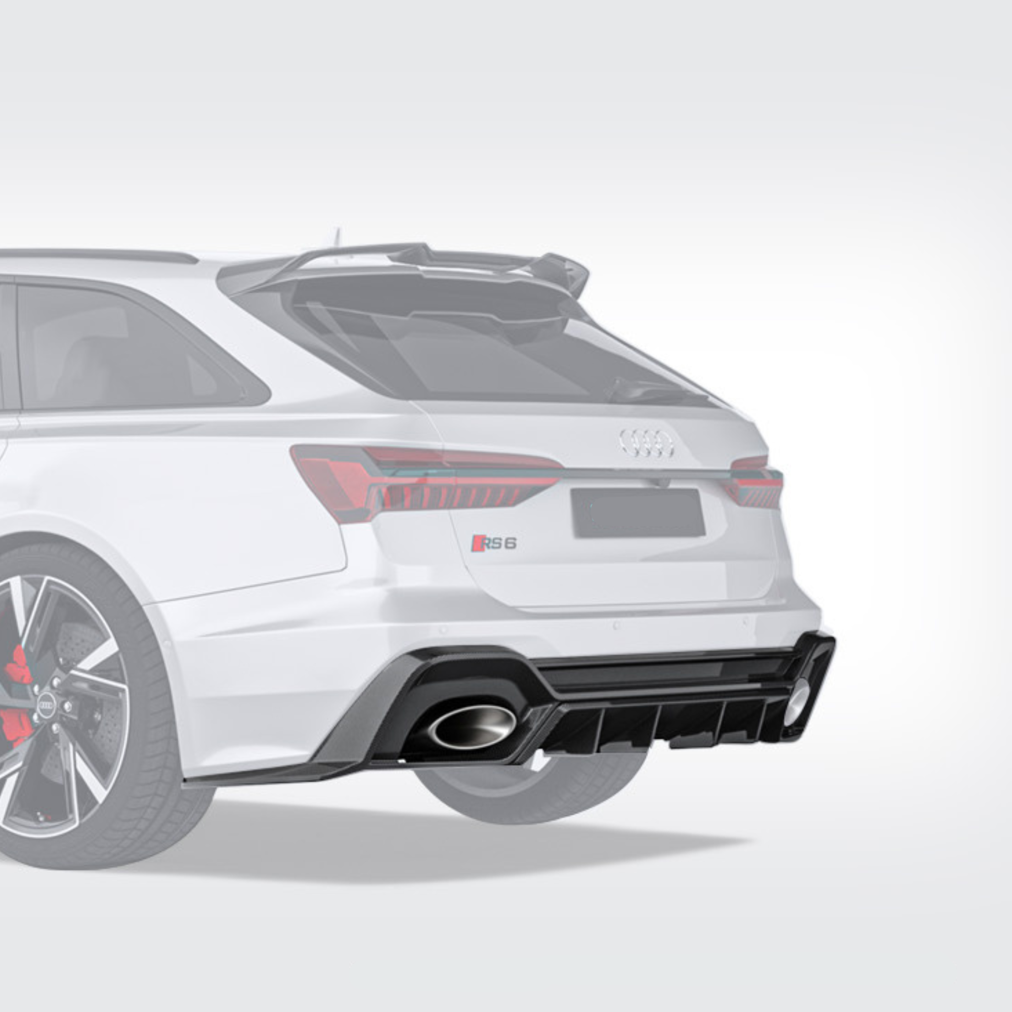 Audi RS6/RS7 C8 Carbon Fiber Rear Diffuser V3 image 0