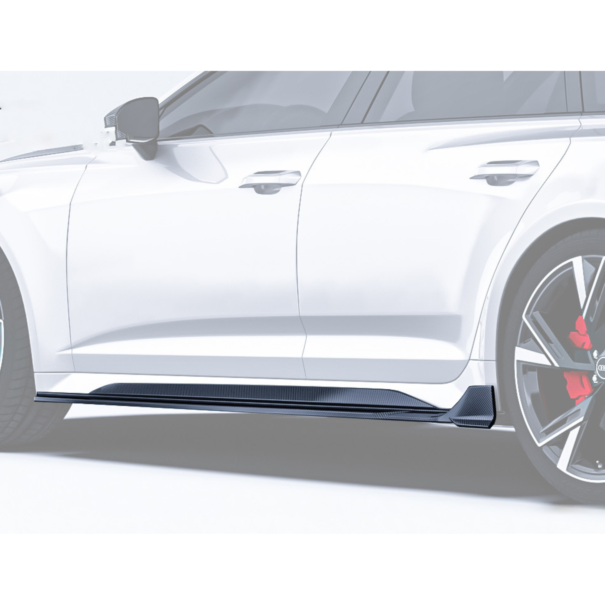 Audi RS6/RS7 C8 Carbon Fiber Side Skirts V2 image 2