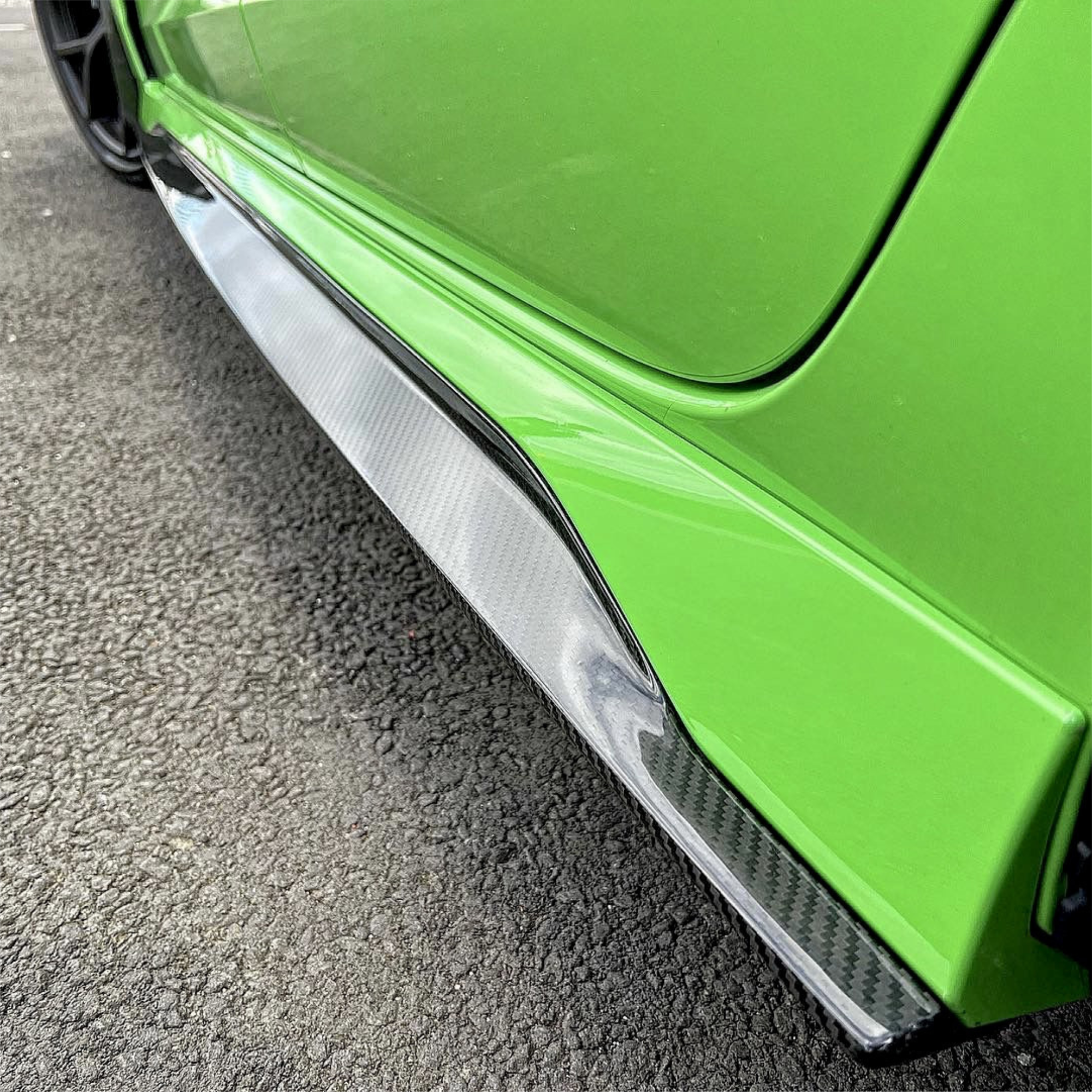Audi RS3 8Y Carbon Fibre Side Skirts V2 Replacement image 1