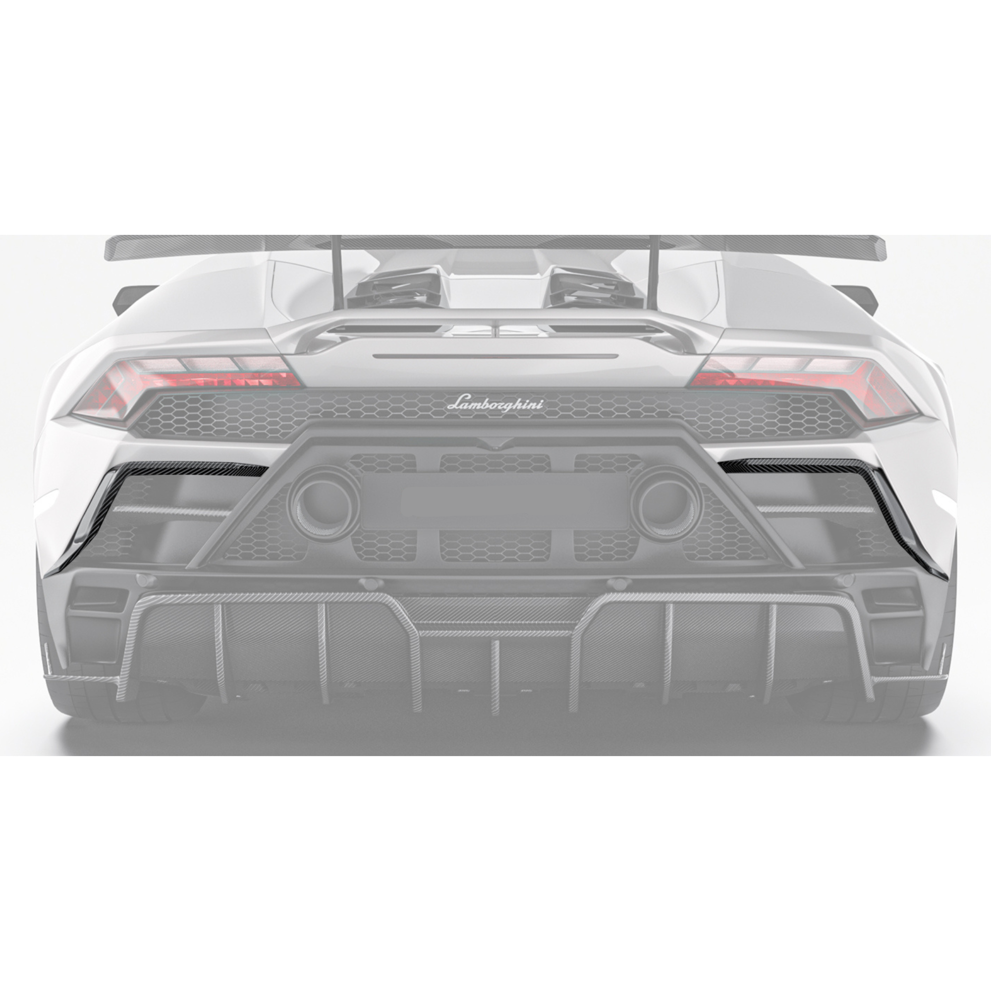 Lamborghini Huracan Evo Carbon Fiber Rear Canards image 1