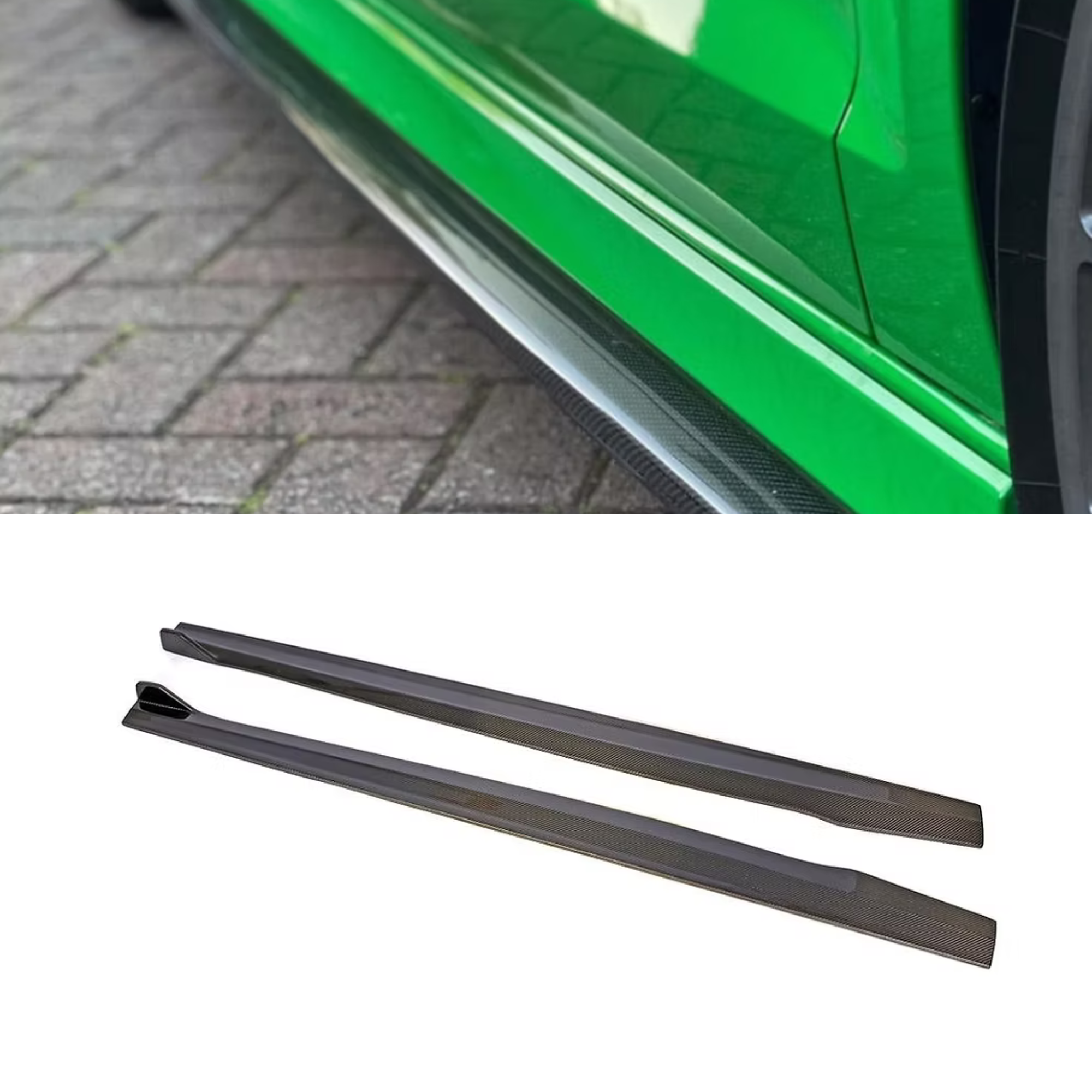 Audi A3/S3/RS3 8V.5 Carbon Fiber Side Skirts V2 image 0