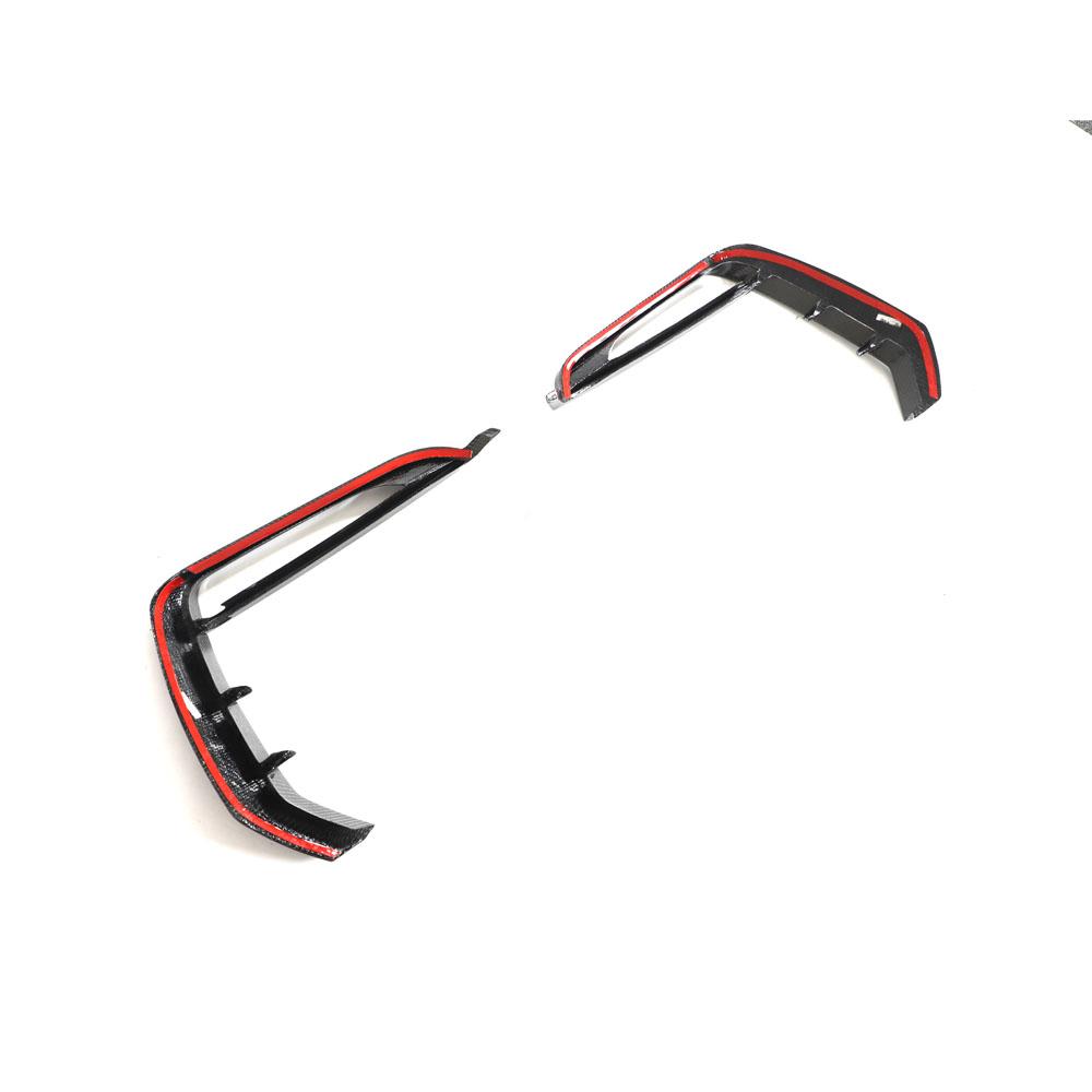Audi RSQ8 4M Carbon Fiber Front Canards/Bumper Trim/Foglamp Covers image 8